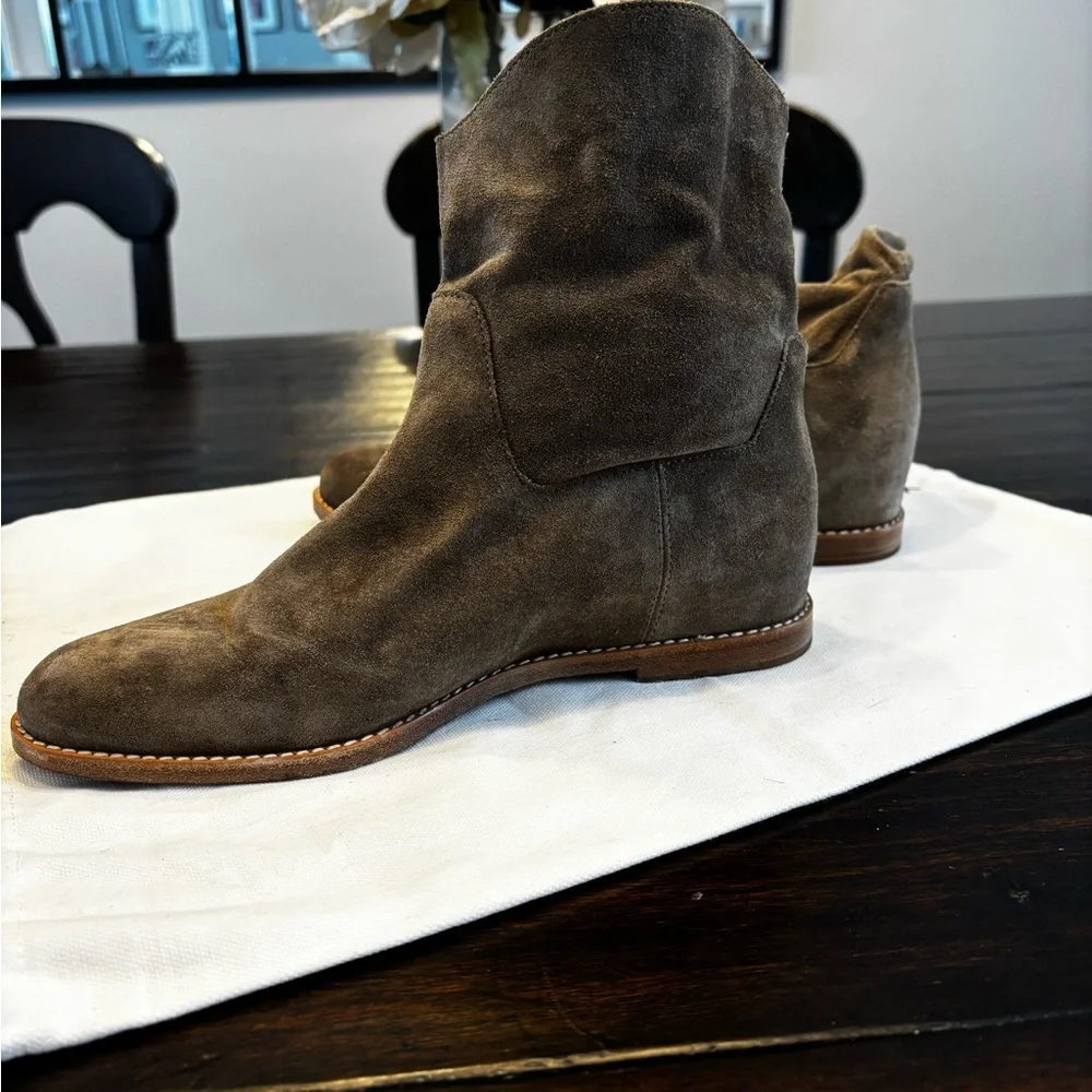 VINCE Vince Boots Sinclair Leather Cowboy Western Boot Ankle Booties